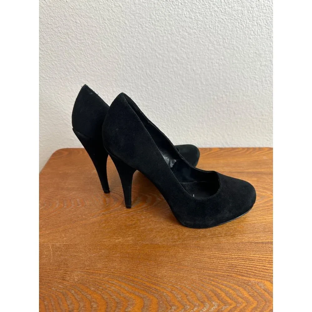 Steve Madden 7M Stylist Stiletto High Heel Pump Shoes Black